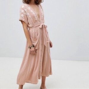 Love to love you midi dress by Free People in a light dusty rose 🌹